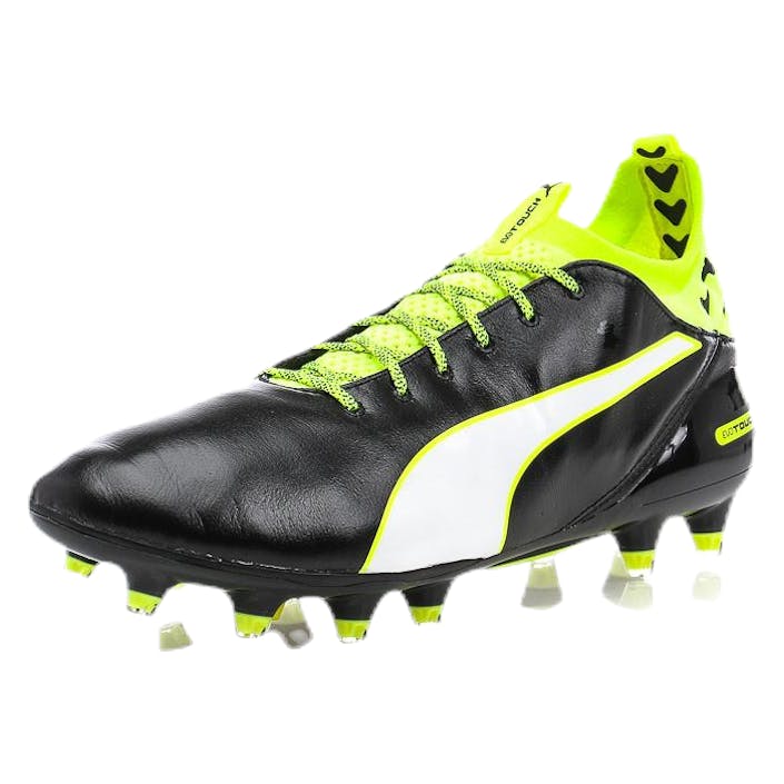 evoTouch Pro FG Black/Yellow, Male, Shoes, Football shoes, Soccer, Multi color, UK 9,5