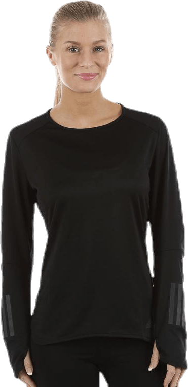 Response LS Tee Black, Female, Odevy, Košele, Beží, Čierna, XL