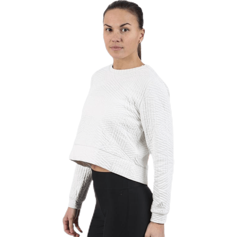Perf Sweatshirt White - Bild 3