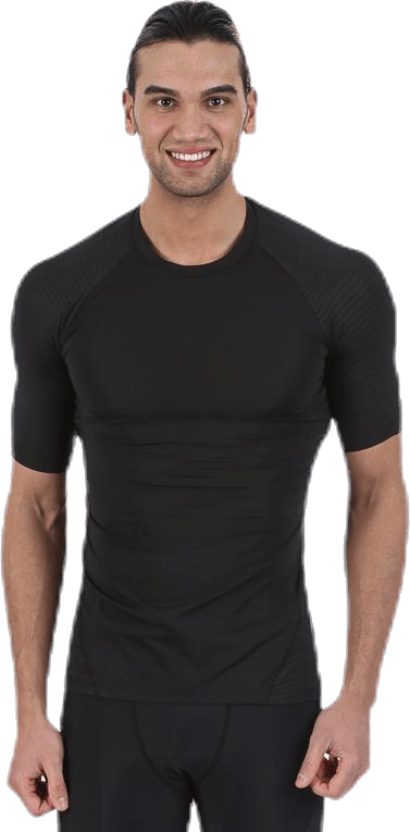 Alphaskin Tech Tee SS Black, Male, Apparels, T-shirt, Workout, Black, L