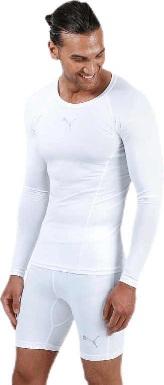LIGA Baselayer Tee LS White, Male, Apparels, Shirts, Soccer, White, M