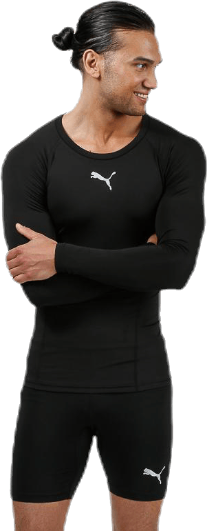 LIGA Baselayer Tee LS Black, Male, Apparels, Shirts, Soccer, Black, M