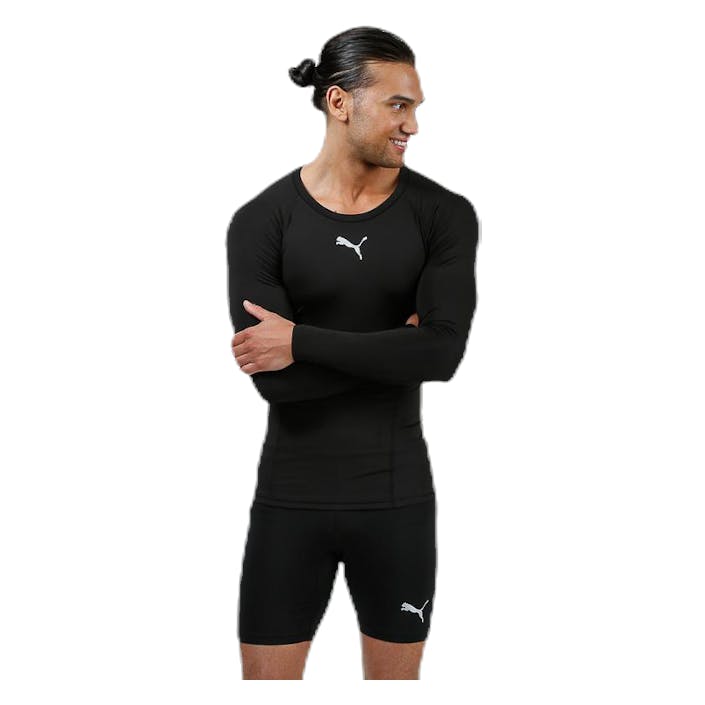 LIGA Baselayer Tee LS Black, Male, Apparels, Shirts, Soccer, Black, S