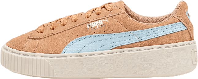 Suede Platform Jr Gold, Unisex, Topánky, Tenisky, Zlato, EU 37