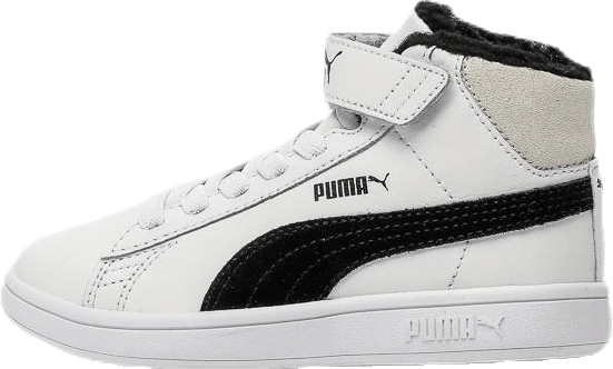 Puma Smash v2 Mid L Fur V PS White