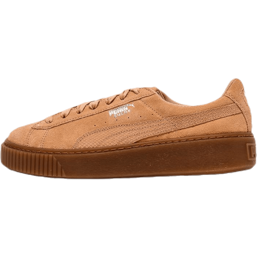 Suede Platform Animal Pink