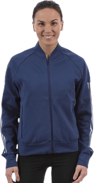 ID Knitted Bomber Jacket Blue, Female, Ropa, chaquetas, Azul, S