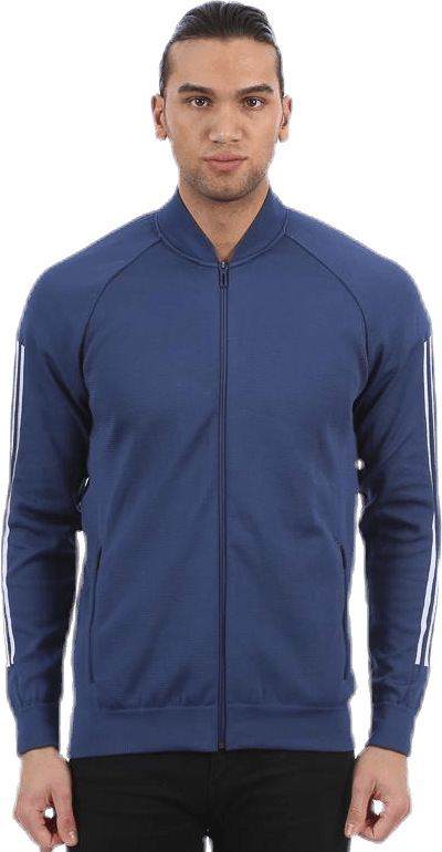 ID Knitted Bomber Blue