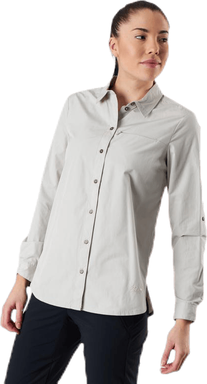 Lakeside Roll-Up Shirt Grey, Female, Apparels, Shirts, Grey, L
