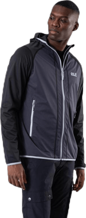 Hydro Hooded Light Jacket Grey - Bild 3