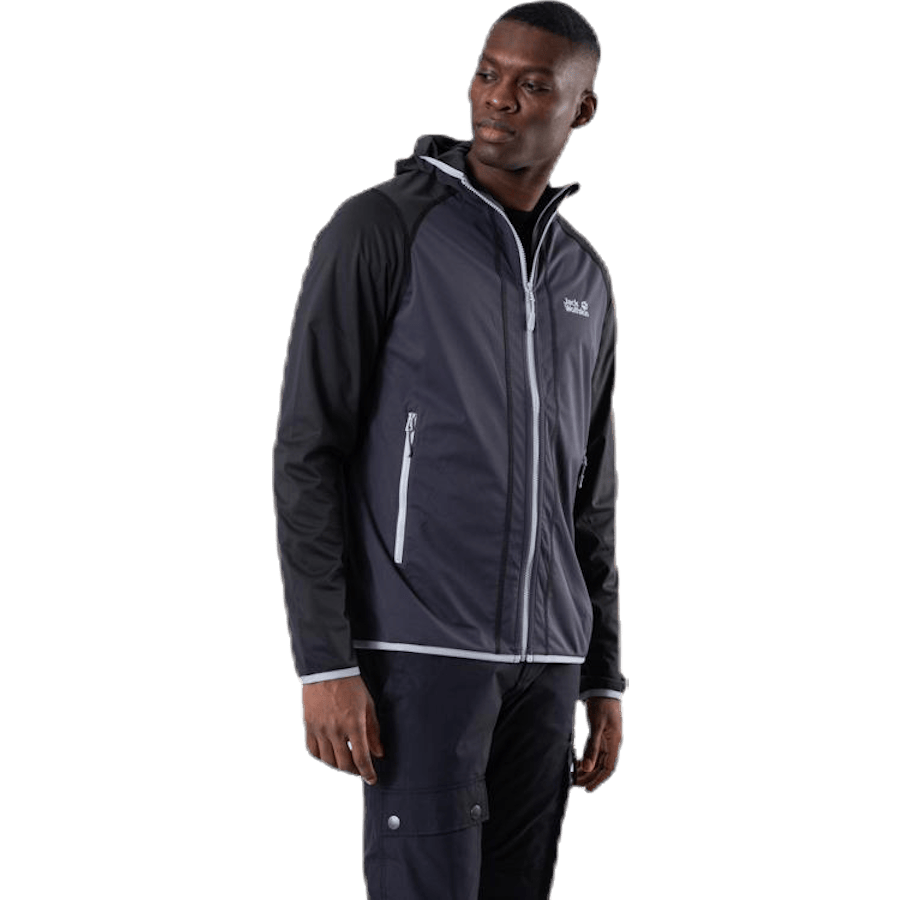 Hydro Hooded Light Jacket Grey - Bild 3