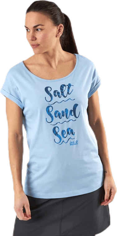Salt Sand Sea Tee Blue
