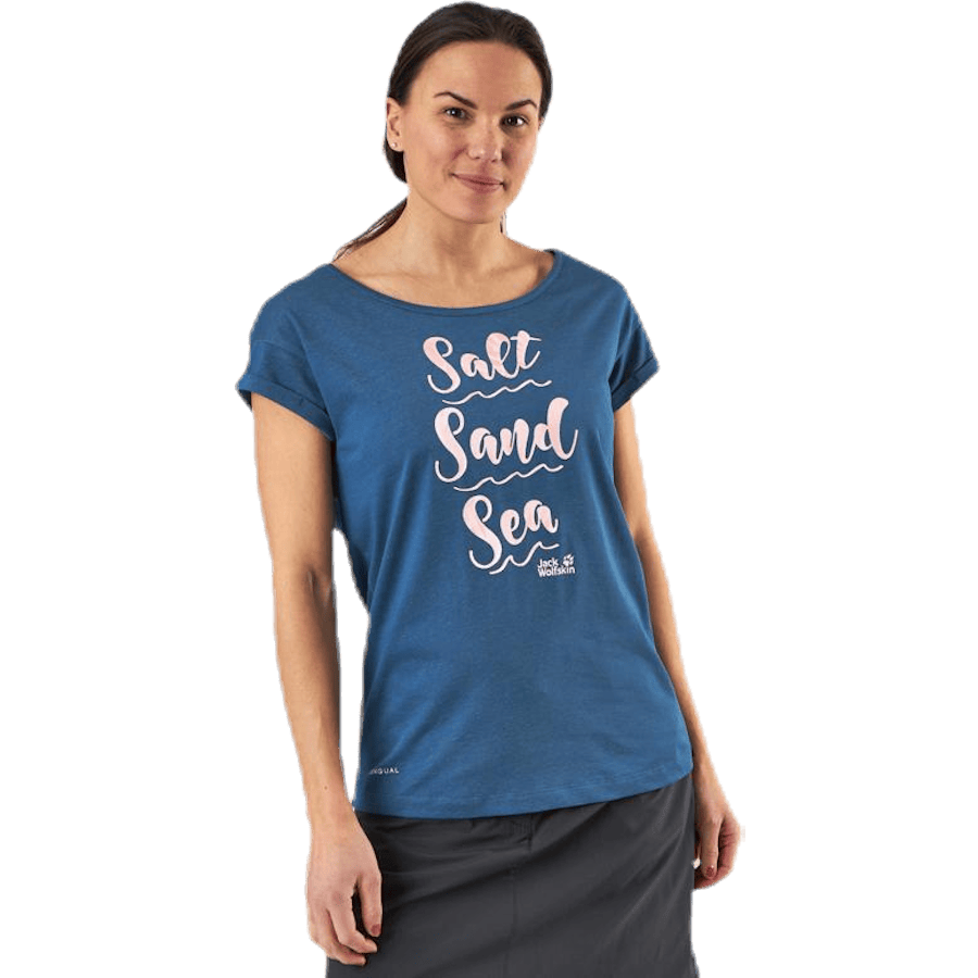Salt Sand Sea Tee Blue