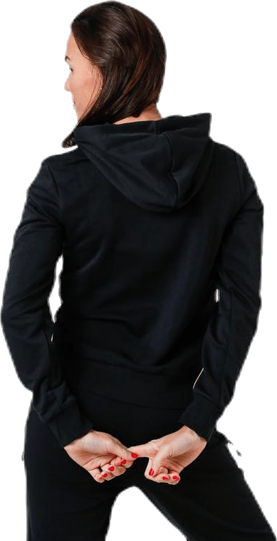 Essentials 3S Full Zip Hoodie Black / White - Bild 2