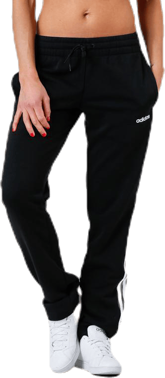 Essentials 3S Pant Open Hem Black / White, Female, Odzież, Spodnie, Czarny, XS