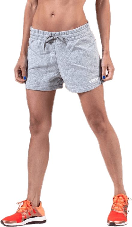 Essentials Solid Short Medium Grey Heather / White, Female, Vaatteet, Shortsit, Harmaa, L