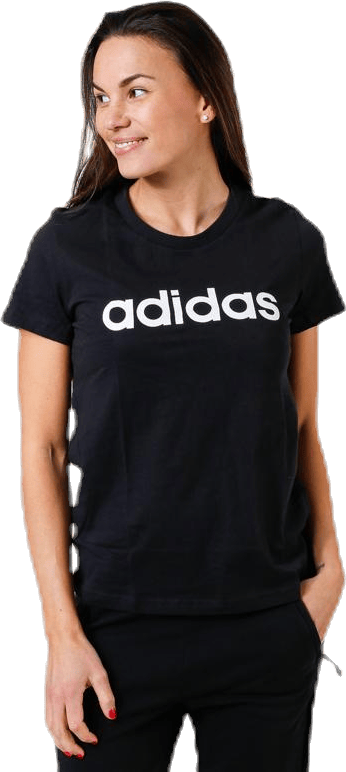 Essentials Linear Slim Tee Black / White