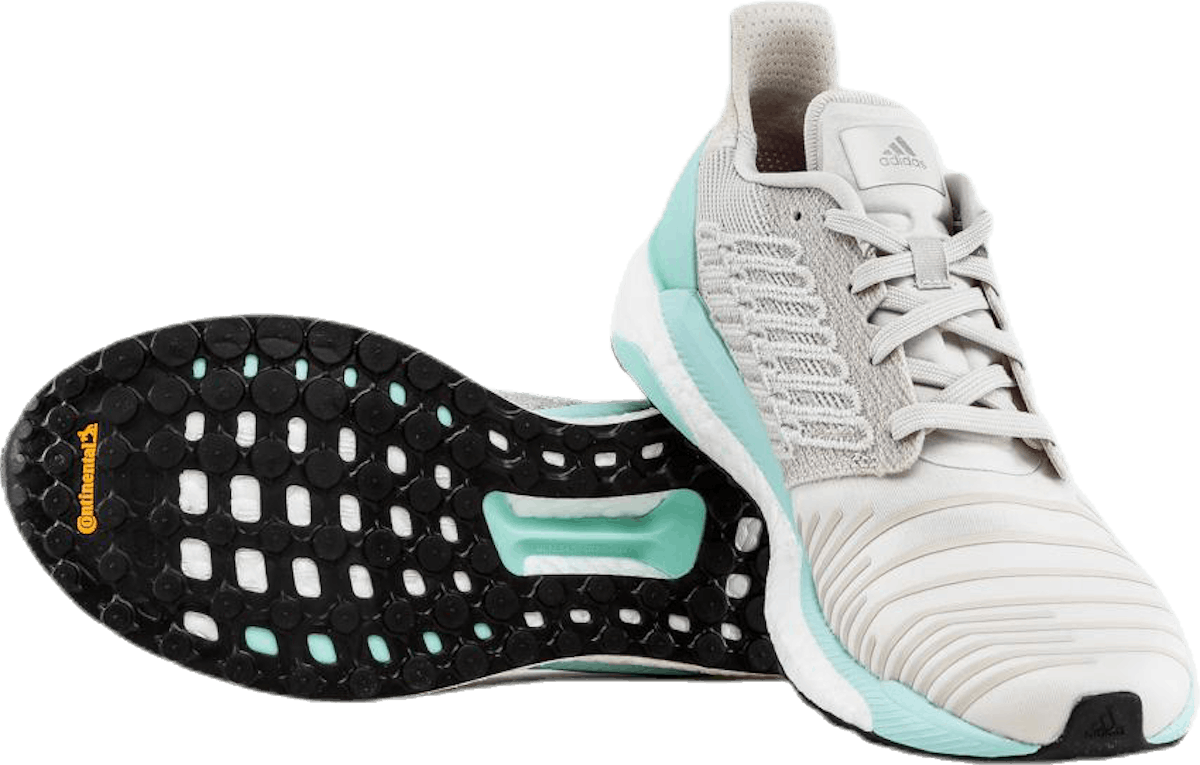 Solar Boost Shoes Raw White / Clear Mint / Active Purple