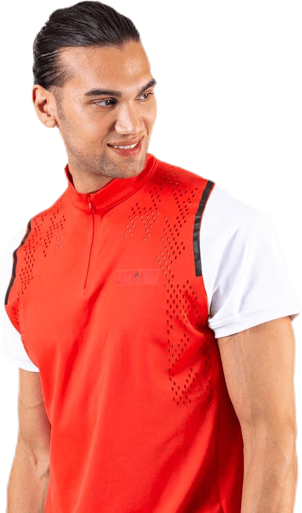 ASMC Zipper Tee White/Red - Bild 2