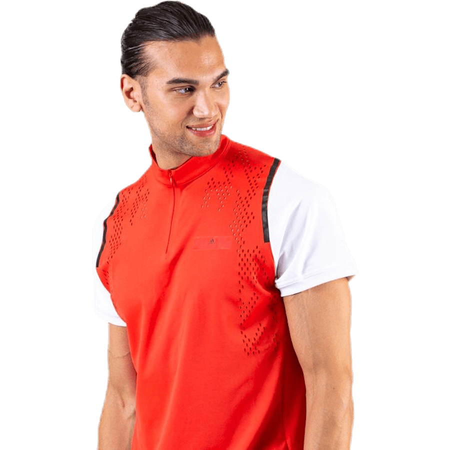 ASMC Zipper Tee White/Red - Bild 2