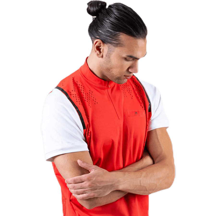ASMC Zipper Tee White/Red - Bild 3
