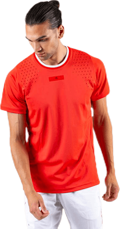 ASMC Tee Red, Male, Apparels, T-shirt, Tennis, Red, XL