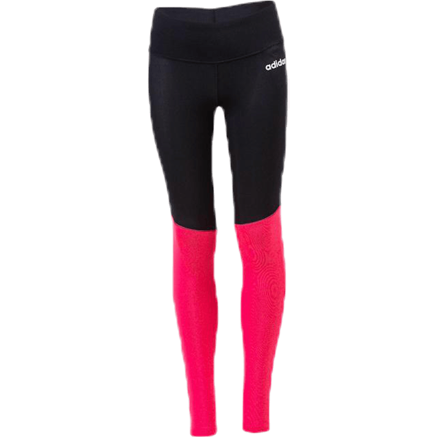 Girls Colour Block Tights Pink/Black