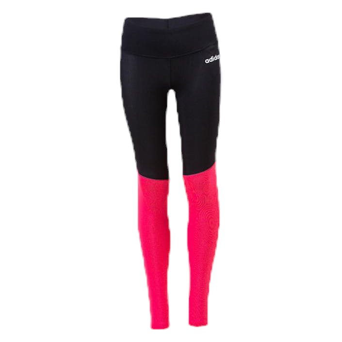 Girls Colour Block Tights Pink/Black, Unisex, Apparels, Leggings, Workout, Multi color, 146