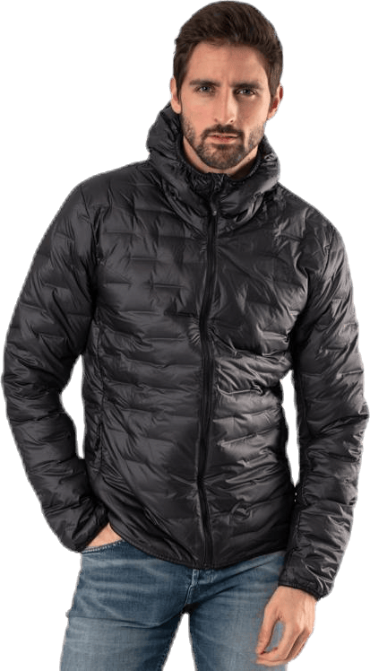 Terrex Lite Down Hooded Jacket Black, Male, Odevy, bundy, Čierna, 50