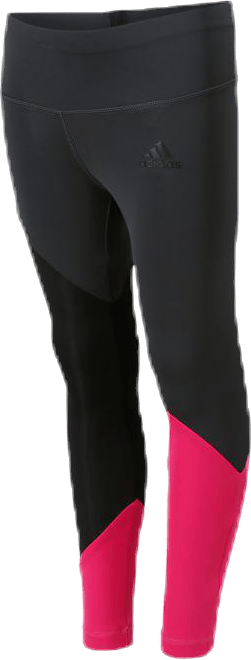 Girls Colour Block Tights Pink/Black