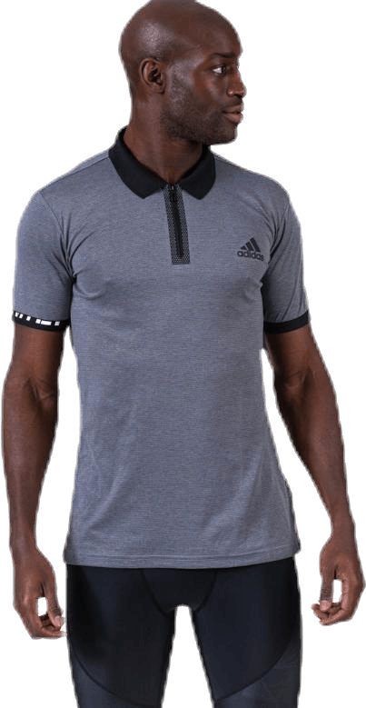 Roland Garros Escouade Polo M Black, Male, Kläder, T-shirt, Tennis, Grå, L