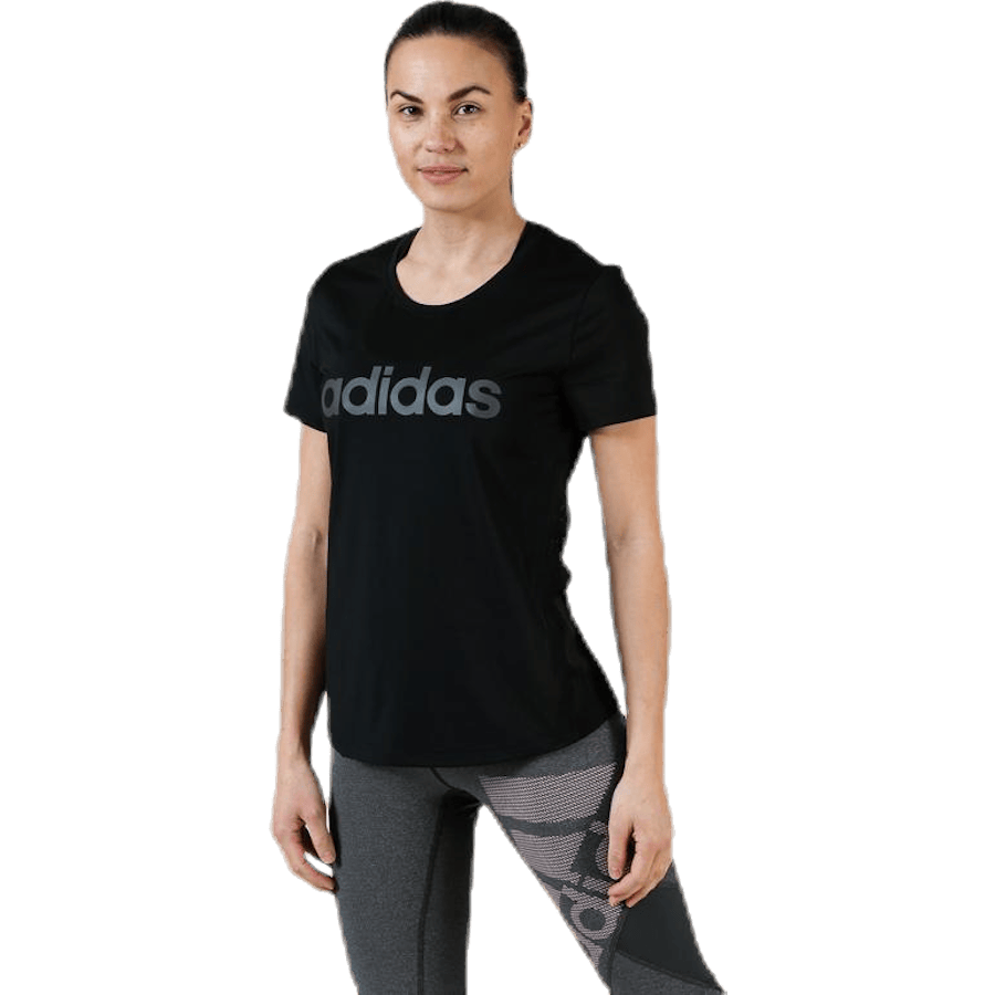 Women D2M Logo T-Shirt Black / Grey Six - Bild 3