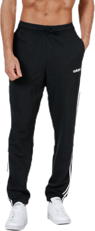 Essentials 3 Stripes Tapered Pant French Terr Black / White, Male, Bekleidung, Hosen, Schwarz, XL