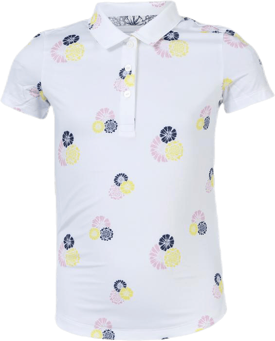 Girls Blossom Polo White