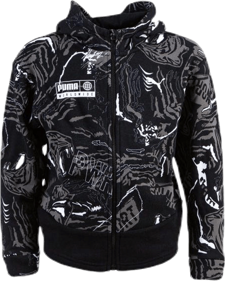 Alpha AOP Sweat Jacket Junior Black, Unisex, Vêtements, Chemises, Noir, 176