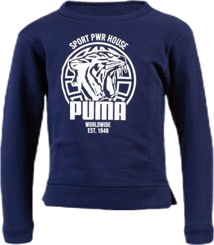 Alpha Graphic Crew Junior Blue, Unisex, Apparels, Shirts, Blue, 116