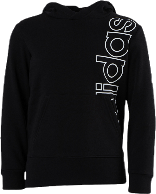 Logo Hoodie Junior White/Black, Unisex, Apparels, Shirts, Black, 122
