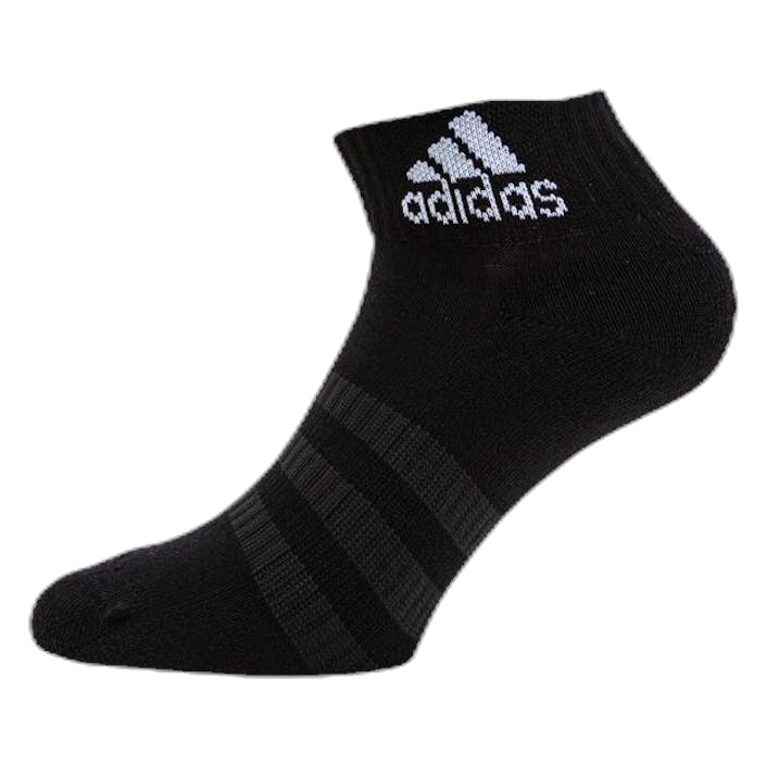 Cush Ank 3-Pack Black, Unisex, Tøj, Sokker, Padel, Sort, 43-45