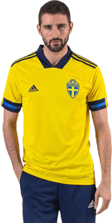 20/21 Sweden Home Jersey Yellow / Night Indigo, Male, Aparelhos, Camisa, Futebol, Amarelo, XS