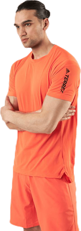 Agravic Allaround Tee Orange, Male, Apparels, T-shirt, Running, Orange, XL