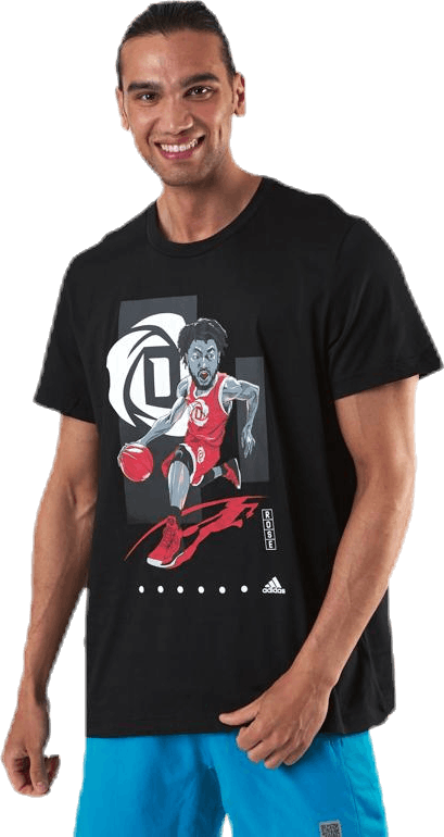 Rose GU Tee Black, Male, Apparels, T-shirt, Basketball, Black, M