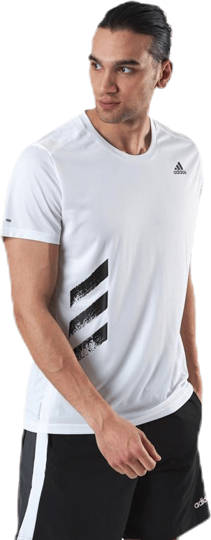 Run It Tee PB White, Male, Apparels, T-shirt, Running, White, XL