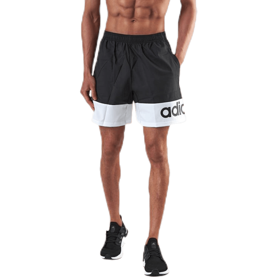 D2M Colour Block Short White/Black