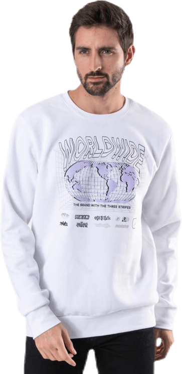 Pack Crew White/Black, Male, Odevy, Košele, Biely, XXL