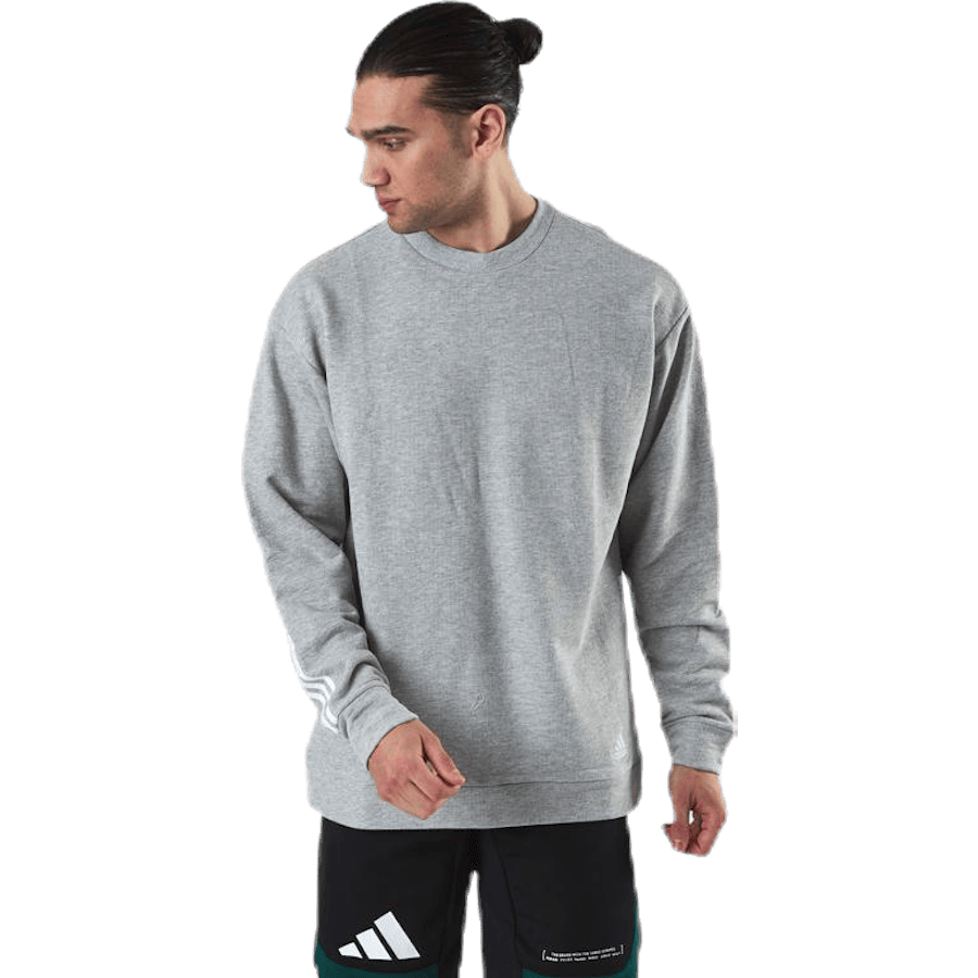 Mh Lw Ft Crew White/Grey