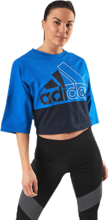 2Cb Ss Crew Blue, Female, Odevy, Tričko, Modrá, M