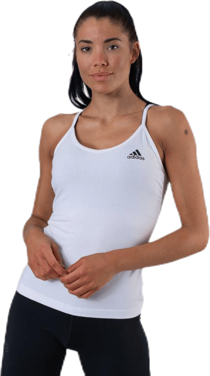 Must Have Strap Tank White/Black, Female, Kläder, Tops, Vit/Svart, S
