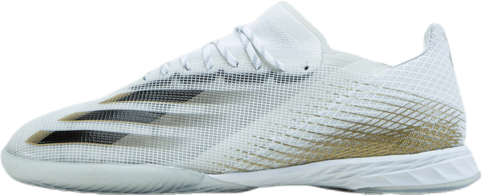 X Ghosted.1 Indoor Boots Cloud White / Core Black / Met.Gold Melange, Male, Schoenen, Training schoenen, Voetbal, Wit, EU 40 2/3