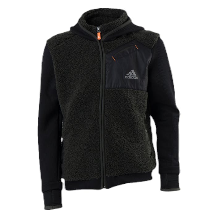 Legend Winter Fleece Full Zip Junior Black/Green, Unisex, Odzież, Koszule, Czarny, 152