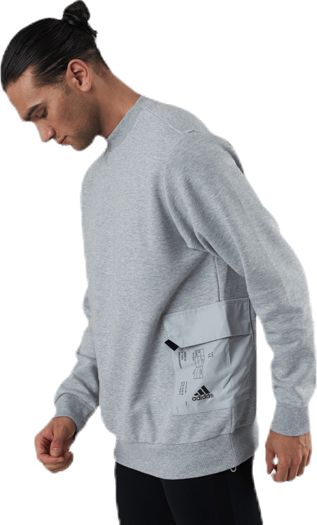 Pocket Crew Grey, Male, Apparels, Shirts, Grey, M